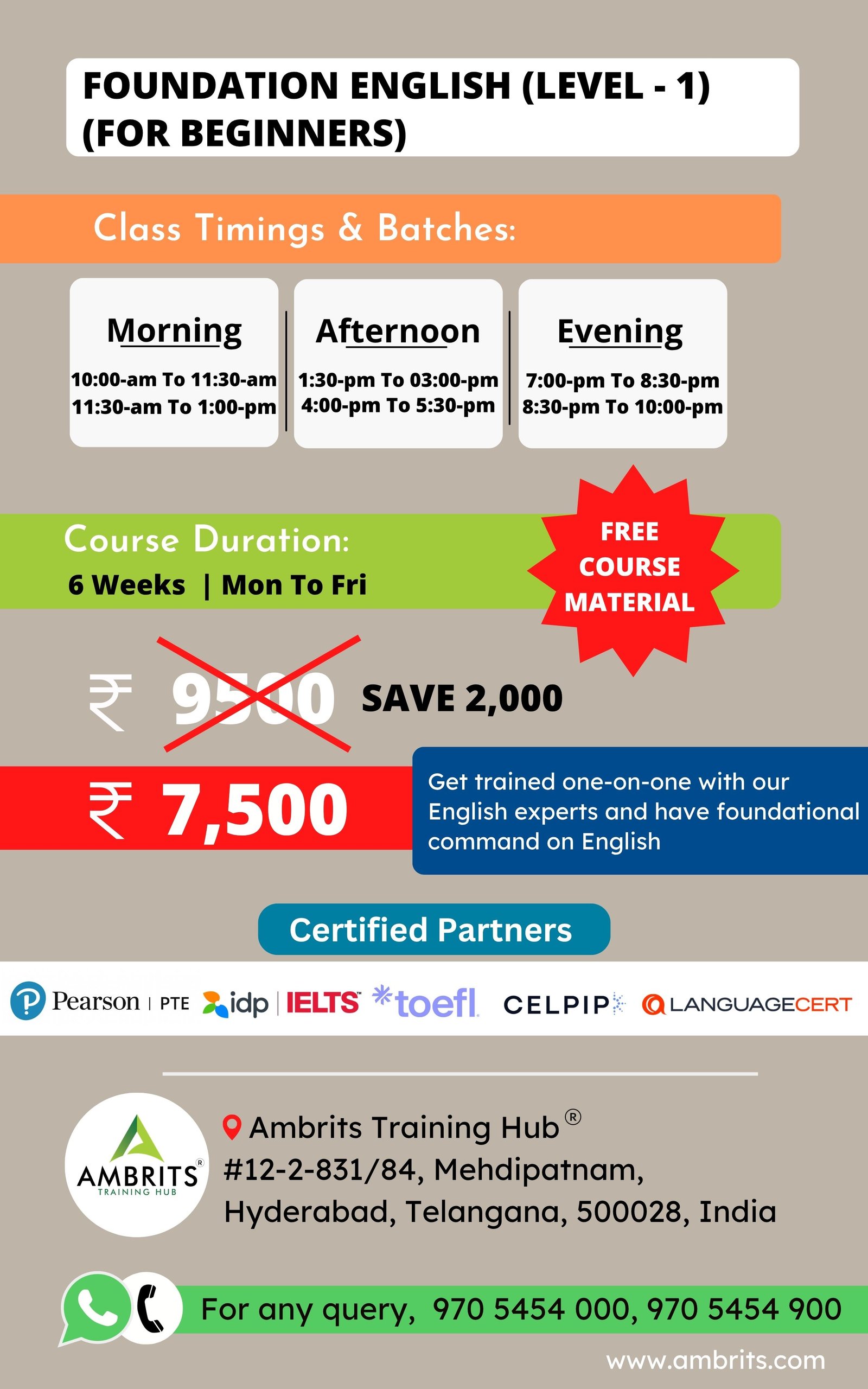 Spoken English Lv1 — Course Brochure